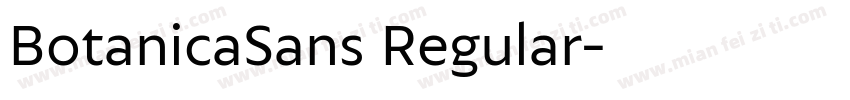 BotanicaSans Regular字体转换